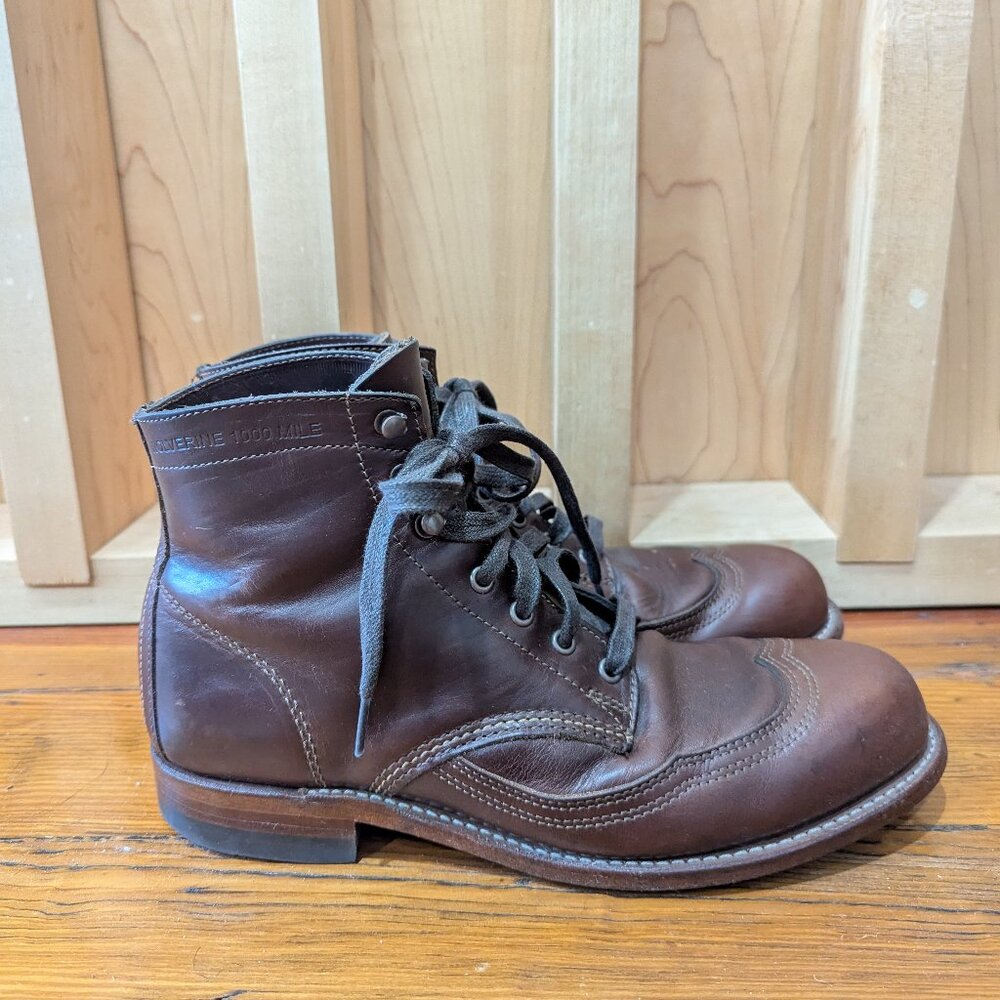 Wolverine 1000 Mile Addison Wingtip Boot - USA made Chromexcel